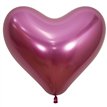 50PK 14in BALL REFLEX FUCHSIA HEART SEMPERTEX