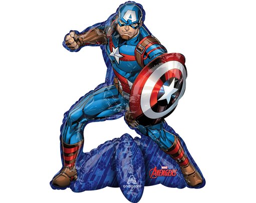 AVENGERS CAPTAIN AMERICA FOIL SITTER BALLOON