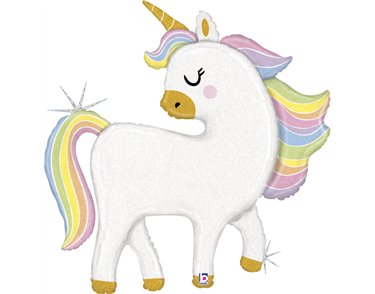 48in GLITTER PASTEL UNICORN FOIL BALLOON