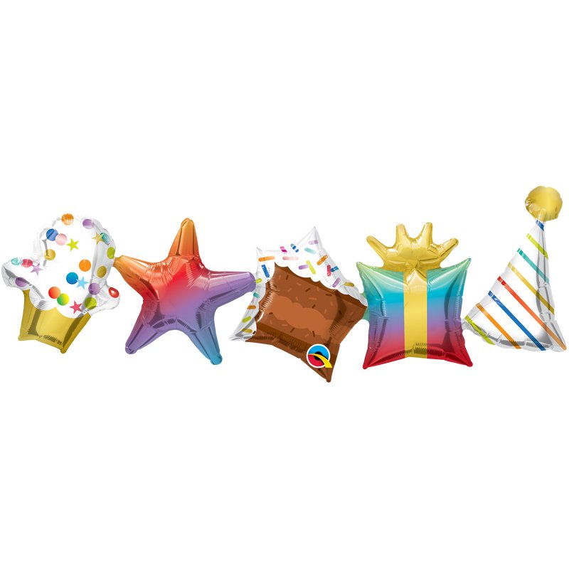 BIRTHDAY AIR-FILL BALLOON GARLAND