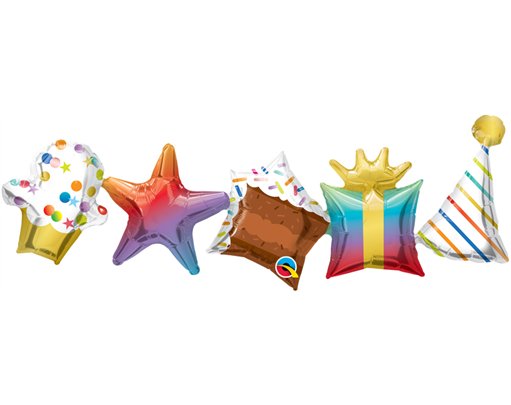 BIRTHDAY AIR-FILL BALLOON GARLAND