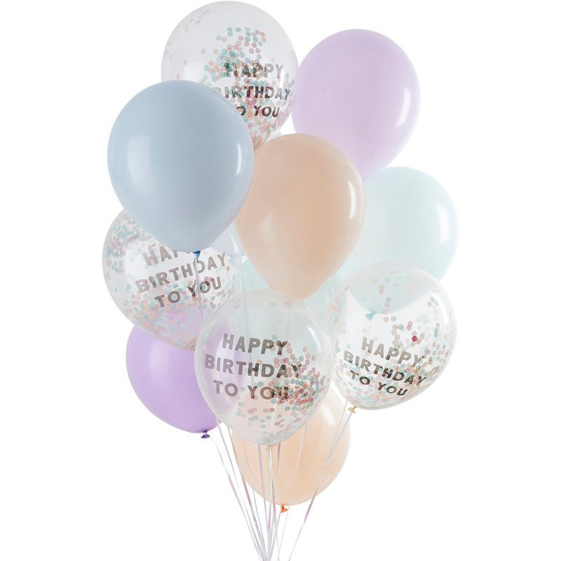 12PC BIRTHDAY BALLOON BUNDLE
