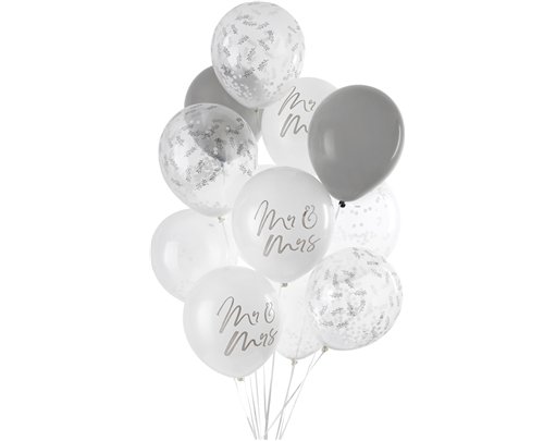 12PC MR & MRS BALLOON BUNDLE