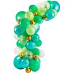 64PC GREEN JUNGLE BALLOON ARCH