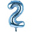 34IN LIGHT BLUE NUMBER 2 JUMBO FOIL