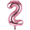 34IN LIGHT PINK NUMBER 2 JUMBO FOIL