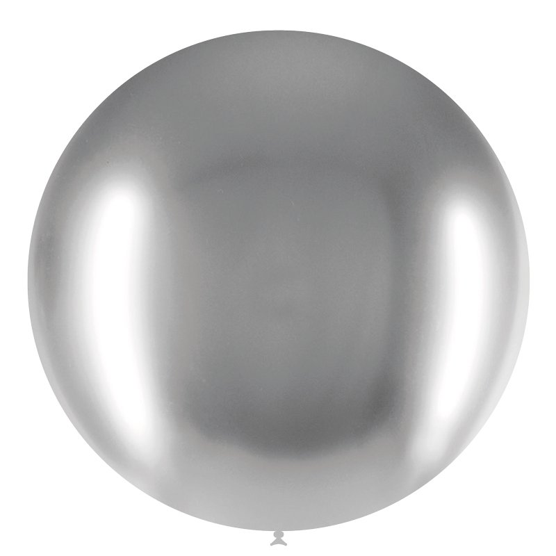 3PK 24in SILVER CHROMIUM DECOTEX