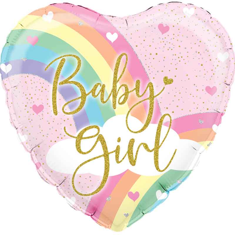18in PASTEL RAINBOW GIRL FOIL BALLOON