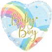 18in PASTEL RAINBOW BOY FOIL BALLOON