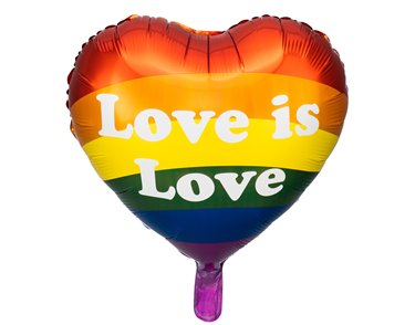 35cm LOVE IS LOVE FOIL BALLOON