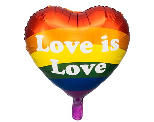 35cm LOVE IS LOVE FOIL BALLOON