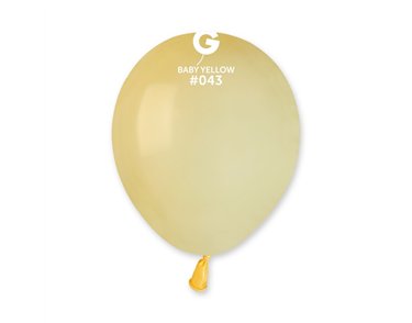 50PK 5in BABY YELLOW STANDARD GEMAR LATEX