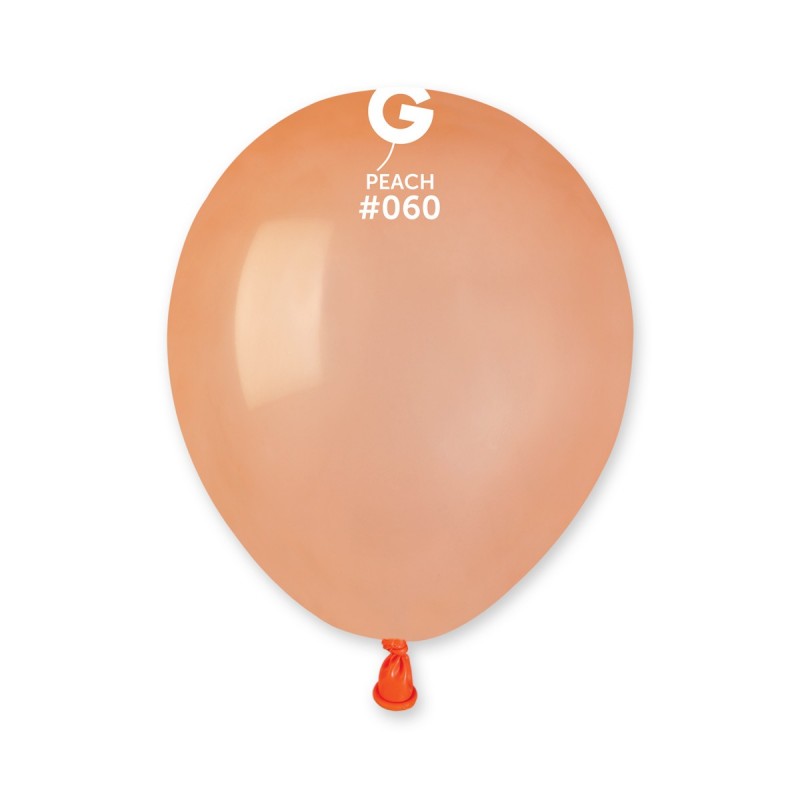 50PK 5in PEACH STANDARD GEMAR LATEX