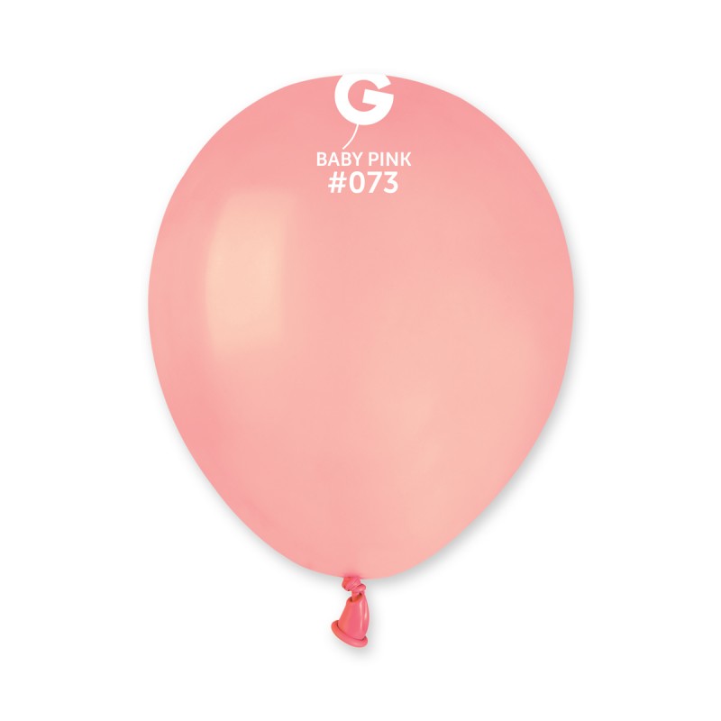 50PK 5in BABY PINK STANDARD GEMAR LATEX