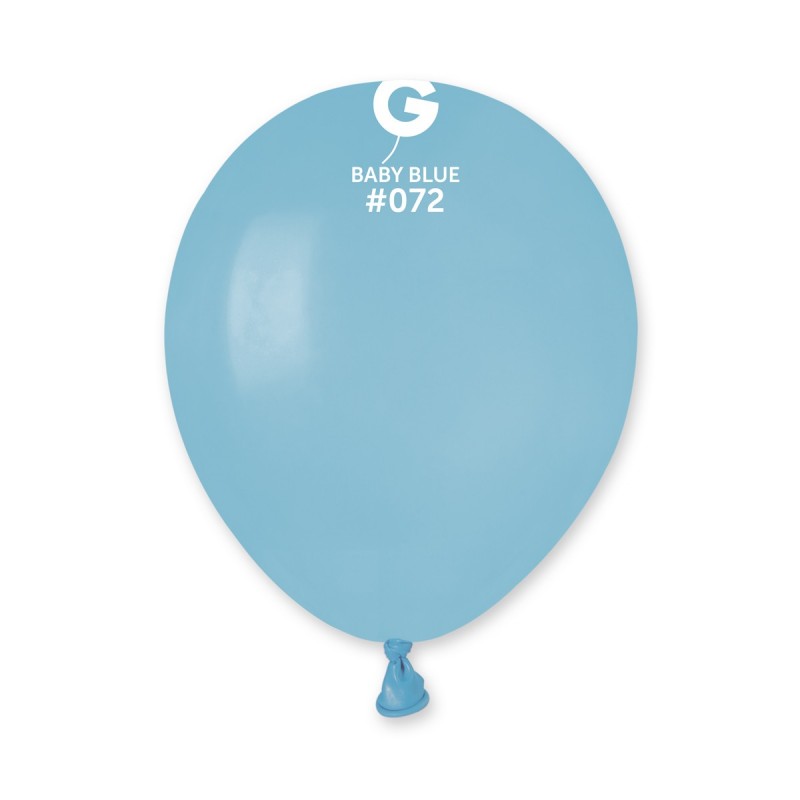 50PK 5in BABY BLUE STANDARD GEMAR LATEX