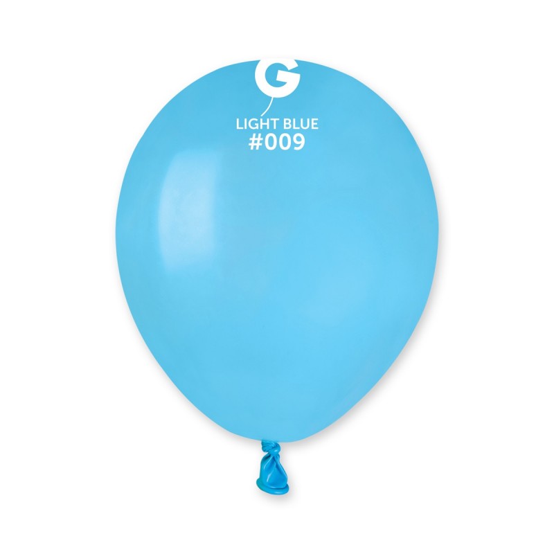 50PK 5in LIGHT BLUE STANDARD GEMAR LATEX