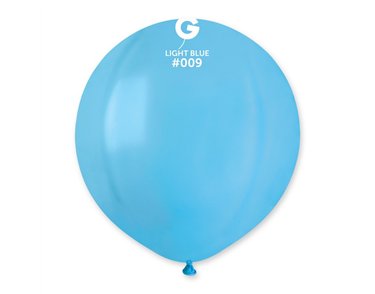 10PK 19in LIGHT BLUE STANDARD GEMAR LATEX