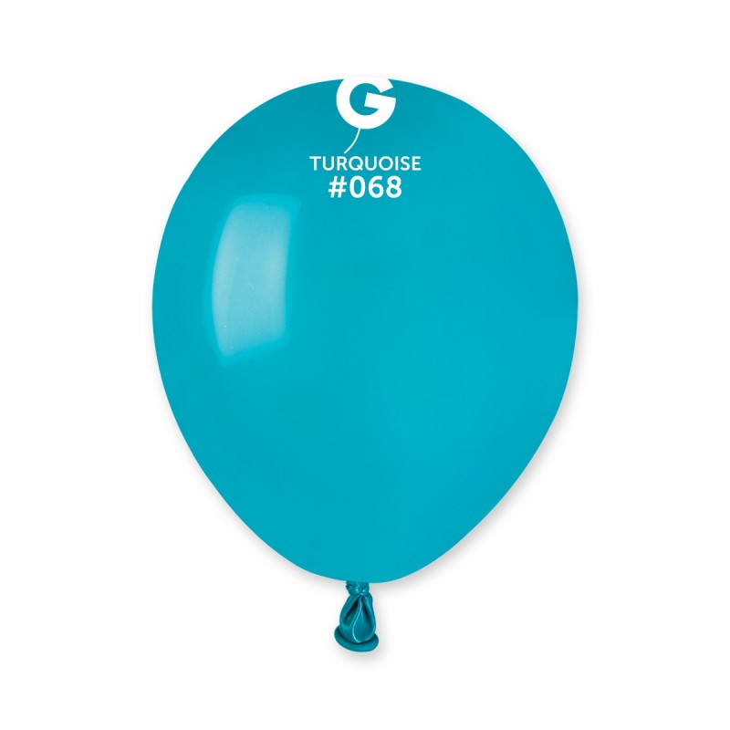 50PK 5in TURQUOISE STANDARD GEMAR LATEX