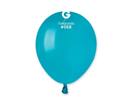 50PK 5in TURQUOISE STANDARD GEMAR LATEX