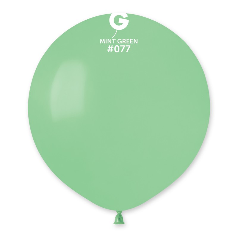 10PK 19in MINT GREEN STANDARD GEMAR LATEX