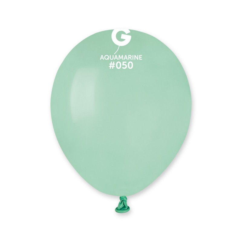 50PK 5in AQUAMARINE STANDARD GEMAR LATEX