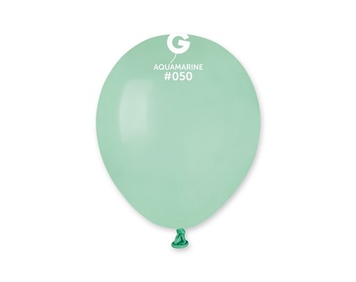 50PK 5in AQUAMARINE STANDARD GEMAR LATEX