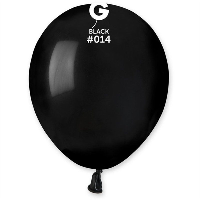 50PK 5in BLACK STANDARD GEMAR LATEX