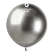 25PK 19in SILVER SHINY GEMAR LATEX