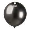 25PK 19in SPACE GREY SHINY GEMAR LATEX