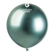 25PK 19in GREEN SHINY BALLOONS GEMAR LATEX