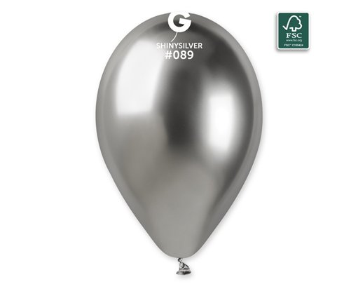 50PK 12in G120 SILVER SHINY GEMAR LATEX