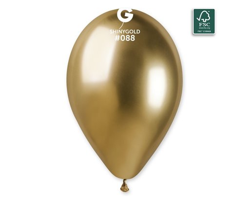 50PK 12in G120 GOLD SHINY GEMAR LATEX