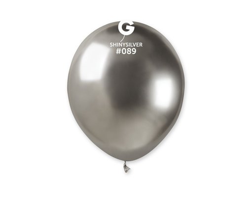 50PK 5in SILVER SHINY GEMAR LATEX