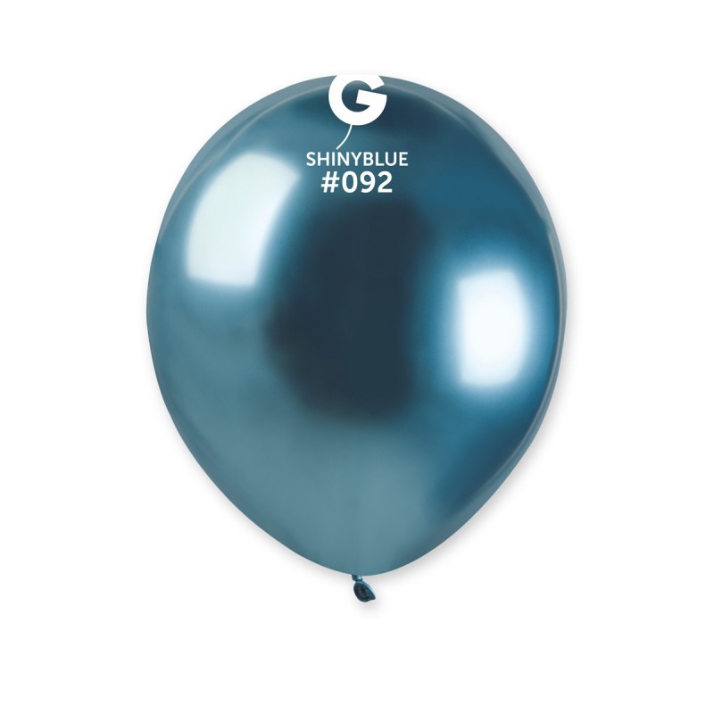 50PK 5in BLUE SHINY GEMAR LATEX