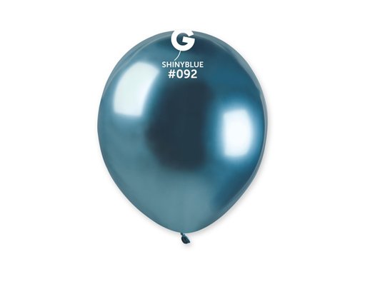 50PK 5in BLUE SHINY GEMAR LATEX