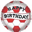 18in RED AND WHITE BIRTHDAY FOIL BALLOON