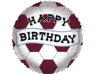 18in VILLA NO.1 FAN BIRTHDAY FOIL BALLOON