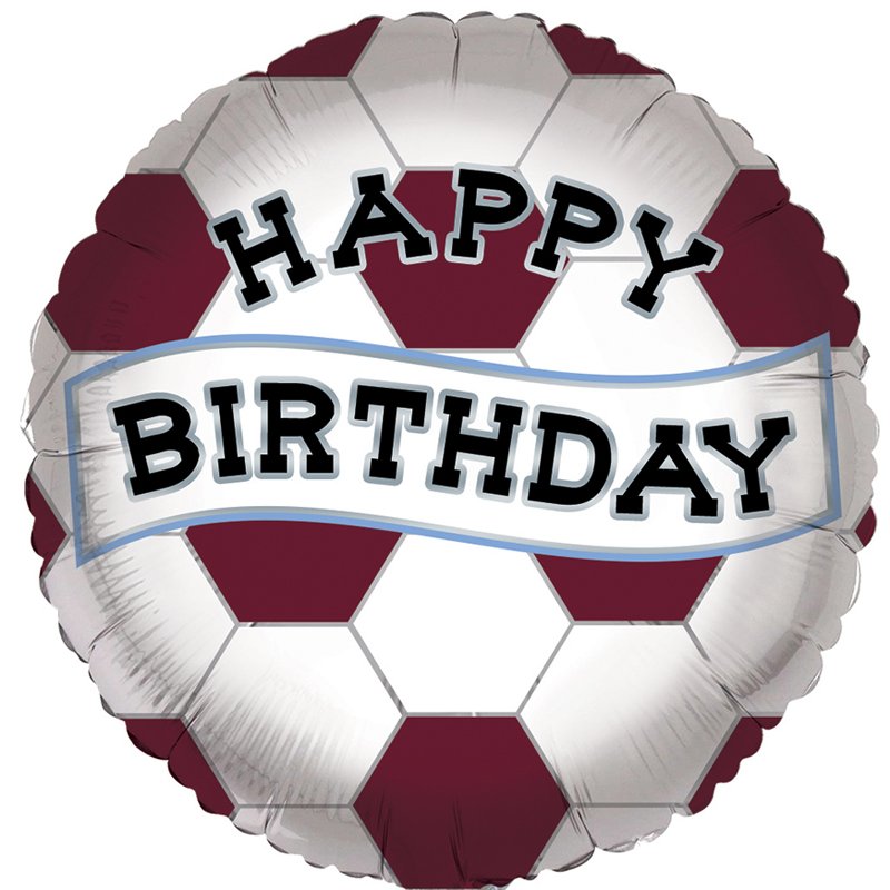 18in VILLA NO.1 FAN BIRTHDAY FOIL BALLOON