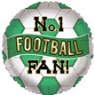 18in GREEN AND WHITE OPEN FOIL BALLOON