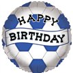 18in BLUE AND WHITE BIRTHDAY FOIL BALLOON