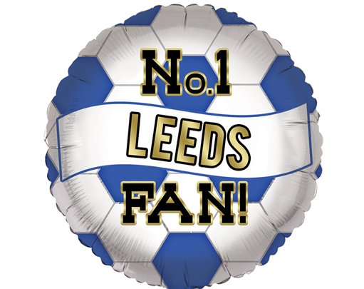 18in LEEDS OPEN FOIL BALLOON