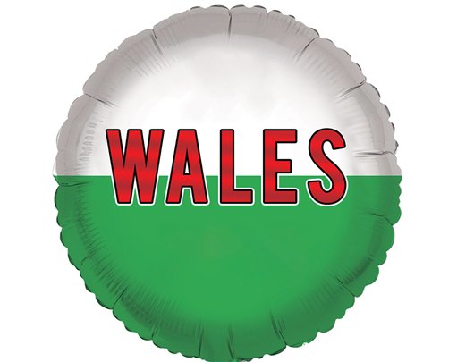 18in WALES FOIL BALLOON