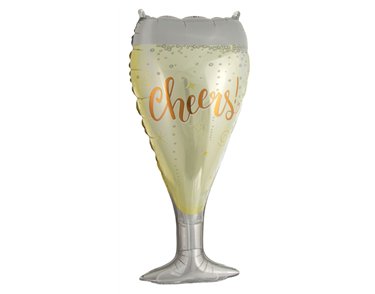33in WINE GLASS JUMBO FOIL BALLOON