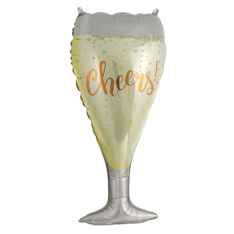 33in WINE GLASS JUMBO FOIL BALLOON