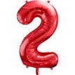 86cm RED NUMBER 2 FOIL BALLOON