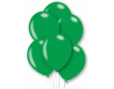 10PK 27cm METALLIC GREEN BALLOONS
