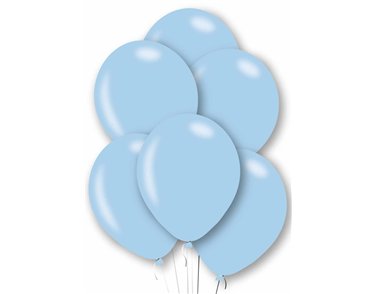 10PK 27cm PEARL BLUE BALLOONS