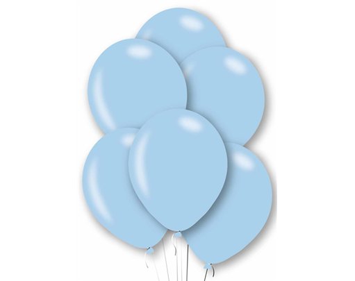 10PK 27cm PEARL BLUE BALLOONS
