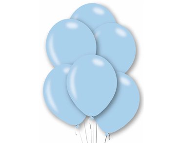 10PK 27cm POWDER BLUE BALLOONS