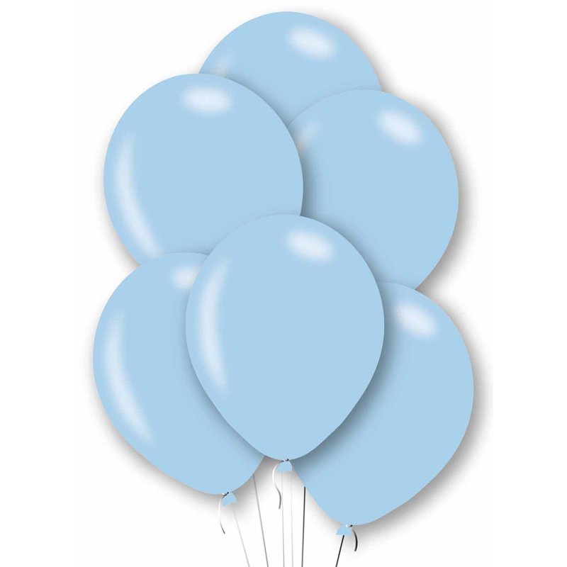 10PK 27cm POWDER BLUE BALLOONS